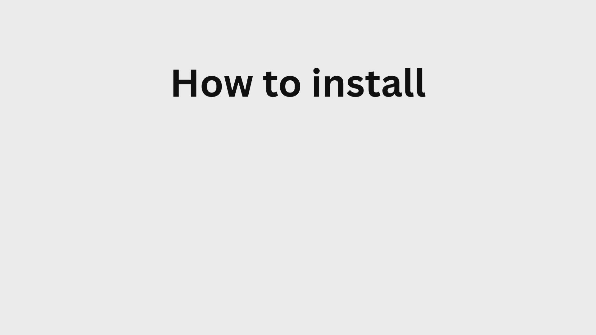 how to install spin sign